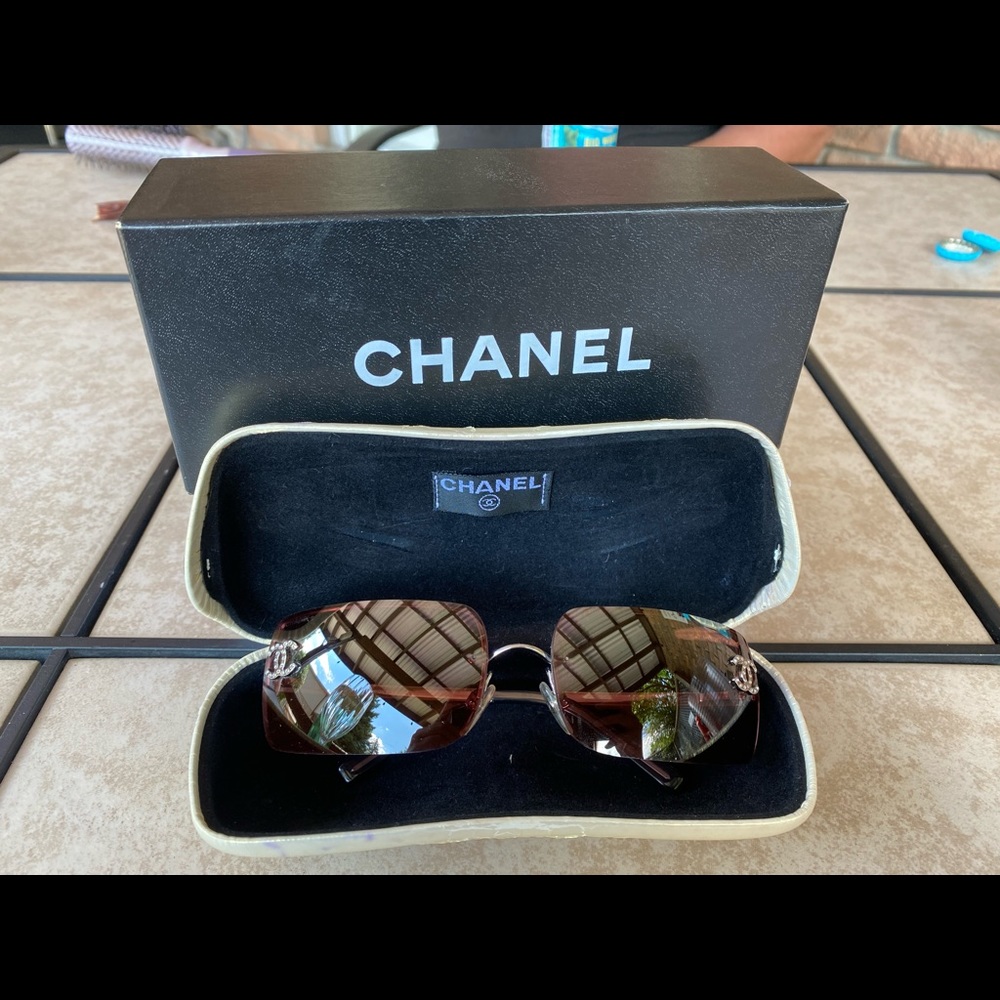 Chanel Rhinestone Sunglasses